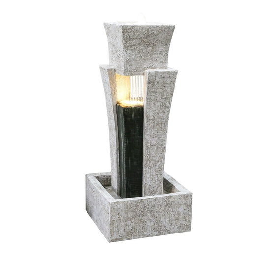 Modern Pillar with Shower Water Fountain Water Feature  