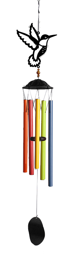 Hummingbird Rainbow Wind Chime Water Feature  