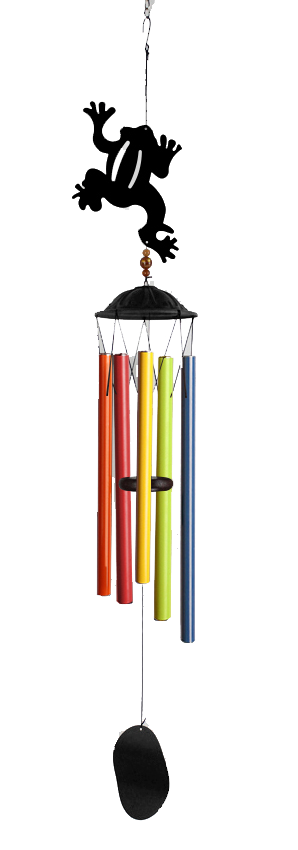 Frog Rainbow Wind Chime Water Feature  