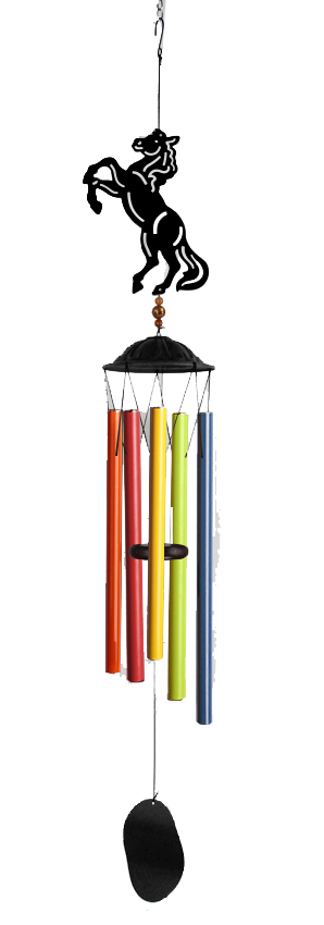 Horse Rainbow Wind Chime Water Feature  
