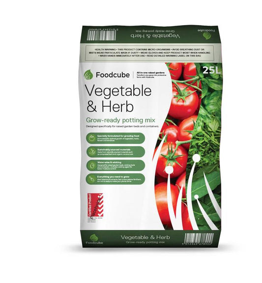 Foodcube Vegetable & Herb Grow-Ready Potting Mix 25L Potting Mix