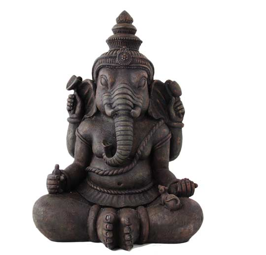 Garden Ganesh Statue in dimensions L21 W39 H28cm, beautifully crafted for garden decor.
