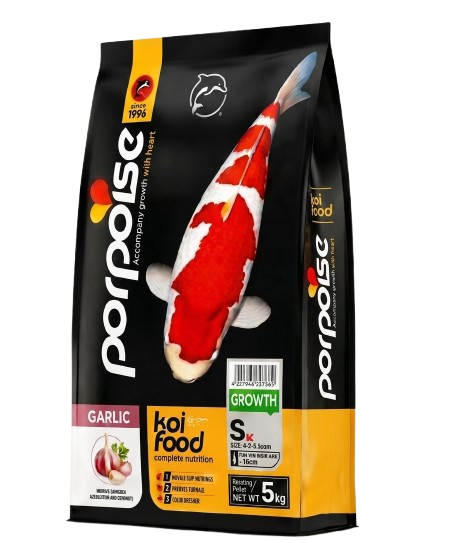 Growth Koi Food with Garlic (Small-Sized Floating Pellets) 5kg Aquarium Food