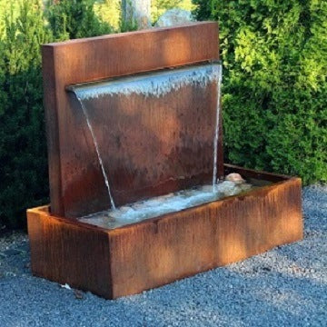 Monolith Water Wall Fountain- New Product 2026 Water Feature 1200(W) *1220(H) *440(D) Rust