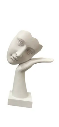 Wise Female Statues Statue Face Resting on Hand 