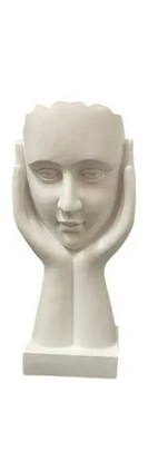 Wise Female Statues Statue Two Hands on Chin 
