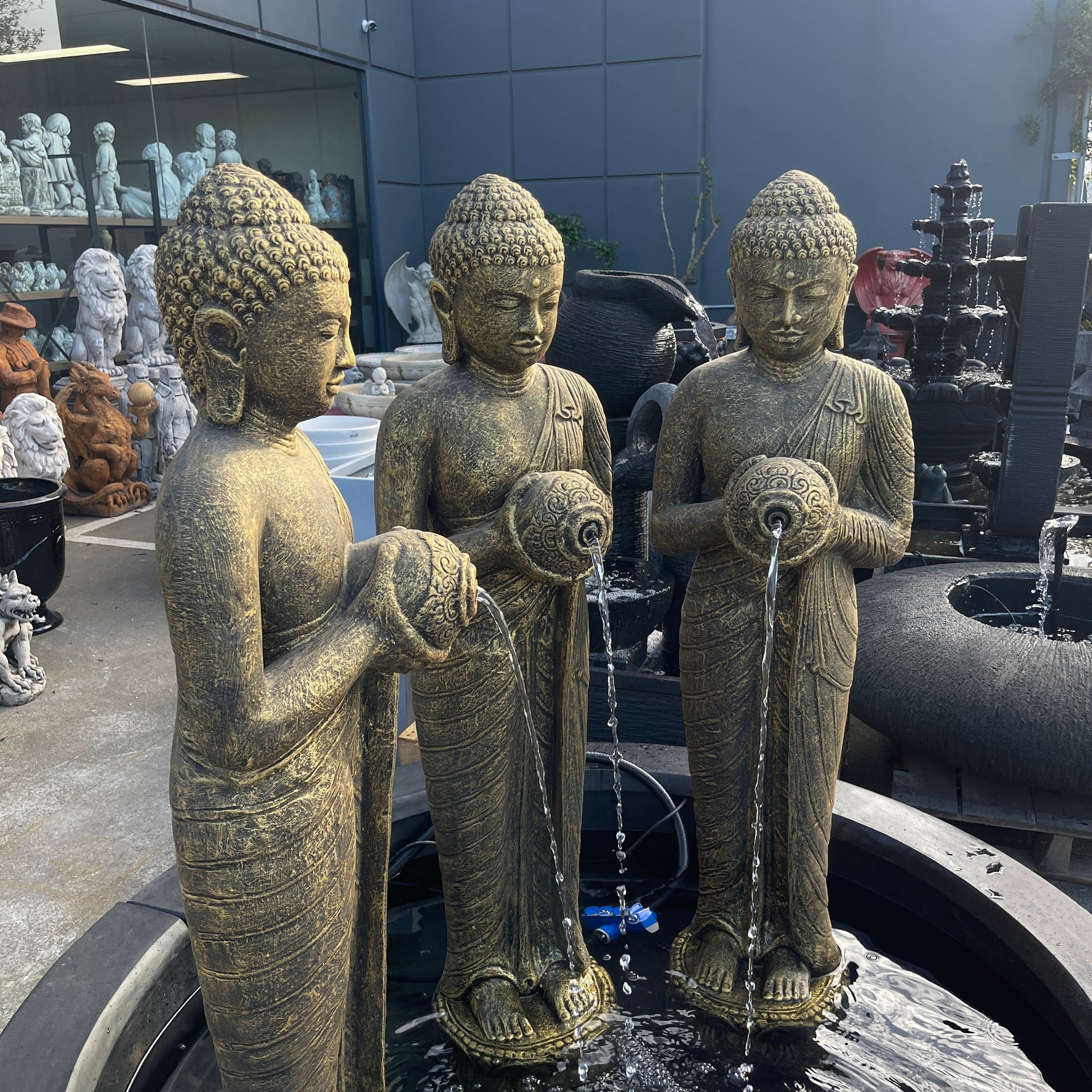 Triple Goddess Fountain Water Feature  