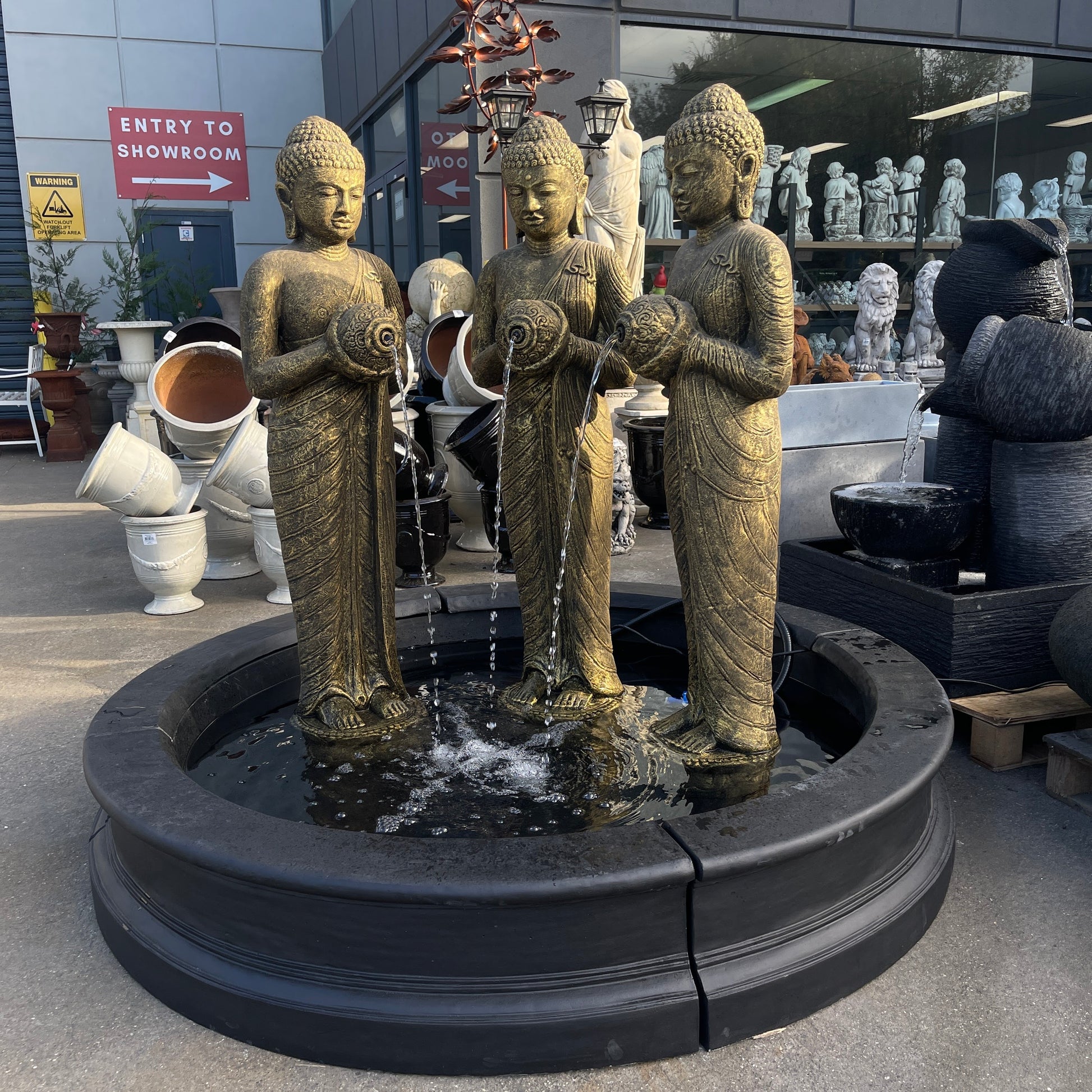 Triple Goddess Fountain Water Feature  