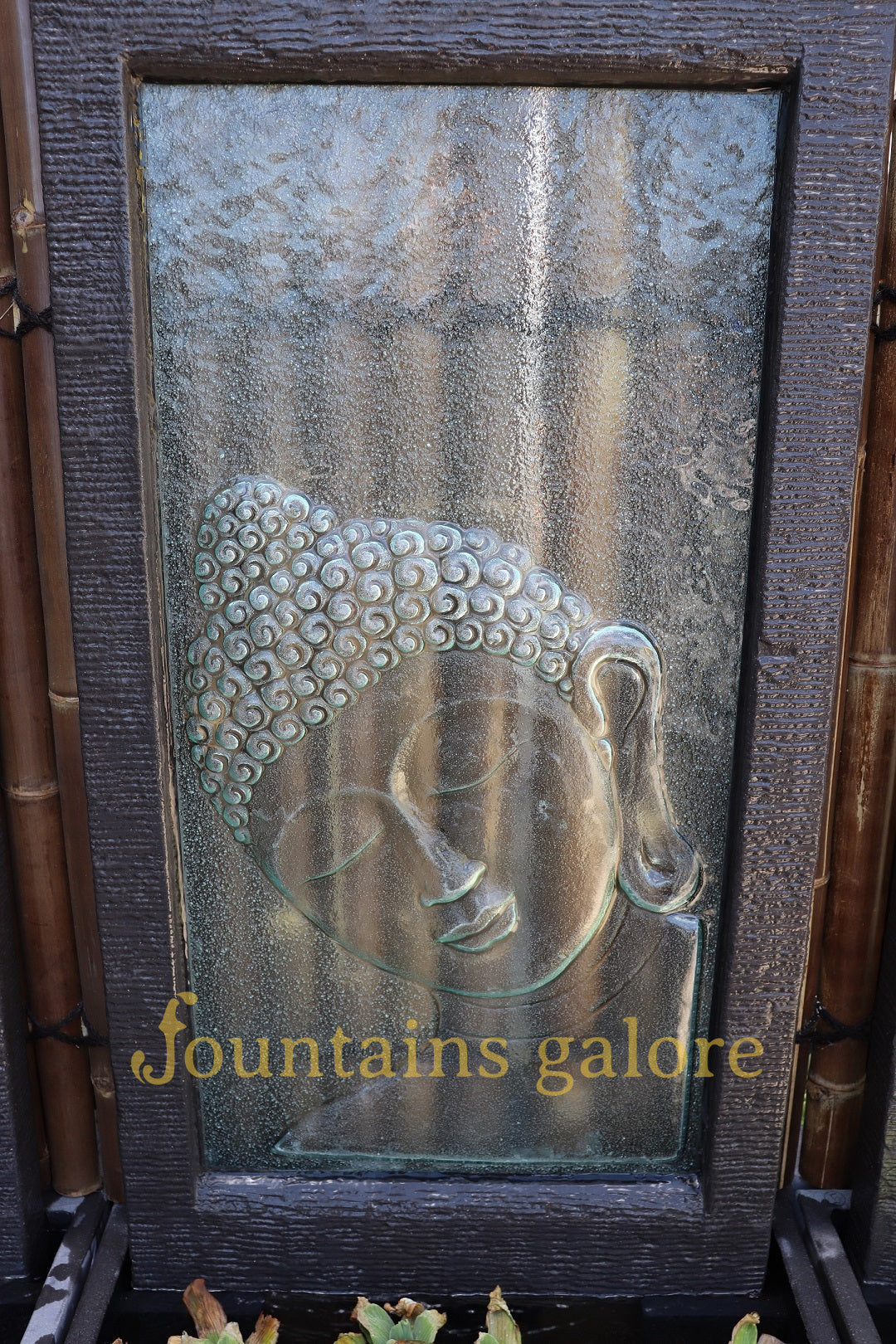 Buddha Sleeping Glass Wall Fountain EX DISPLAY Water Feature  