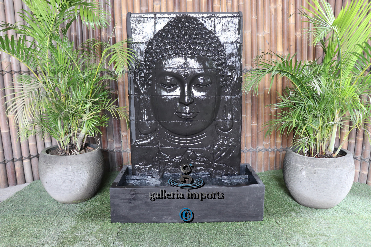 Buddha Face Fountain Water Feature Charcoal Standard (240V)