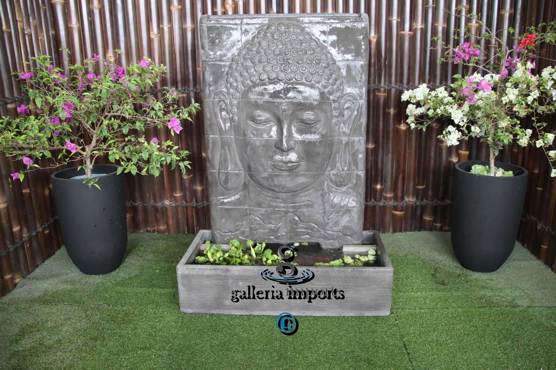 Buddha Face Fountain Water Feature Grey Standard (240V)