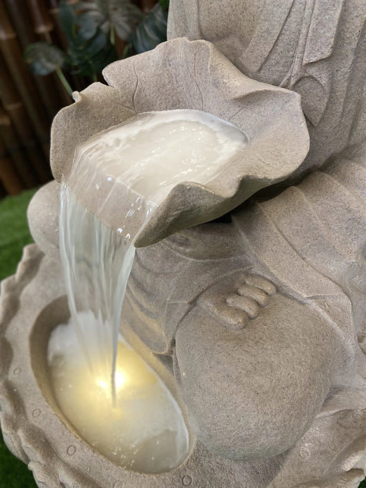 Large Meditating Buddha Water Fountain Water Feature Fountain