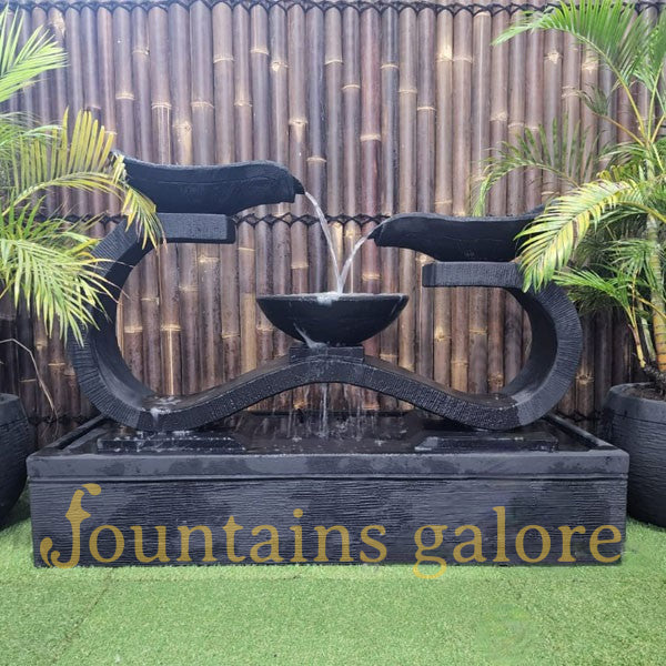 Infinity Fountain - Medium Water Feature Charcoal Standard (240V)