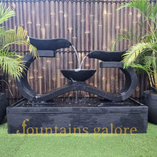 Infinity Fountain Water Feature Charcoal Standard (240V)