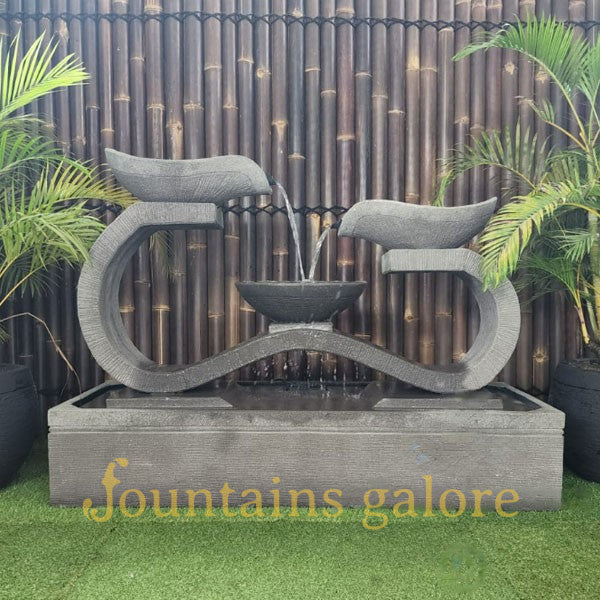 Infinity Fountain Water Feature Grey Standard (240V)