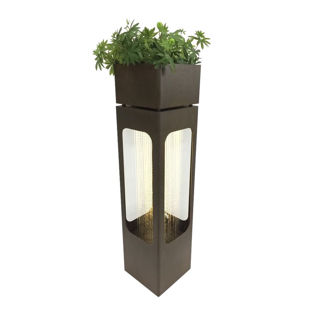 Tranquil Rain Metal Pillar Water Feature Water Feature  