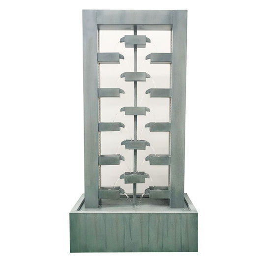 LED Modern Cascade Grey Water Feature Water Feature  