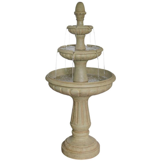 Classic 3-Tier Bird Bath Water Fountain Water Feature  