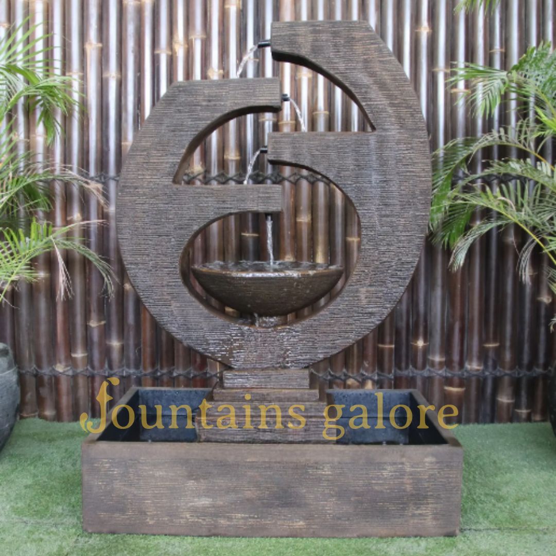 Eclipse Fountain (New) – Medium Water Feature Rust Standard (240V)
