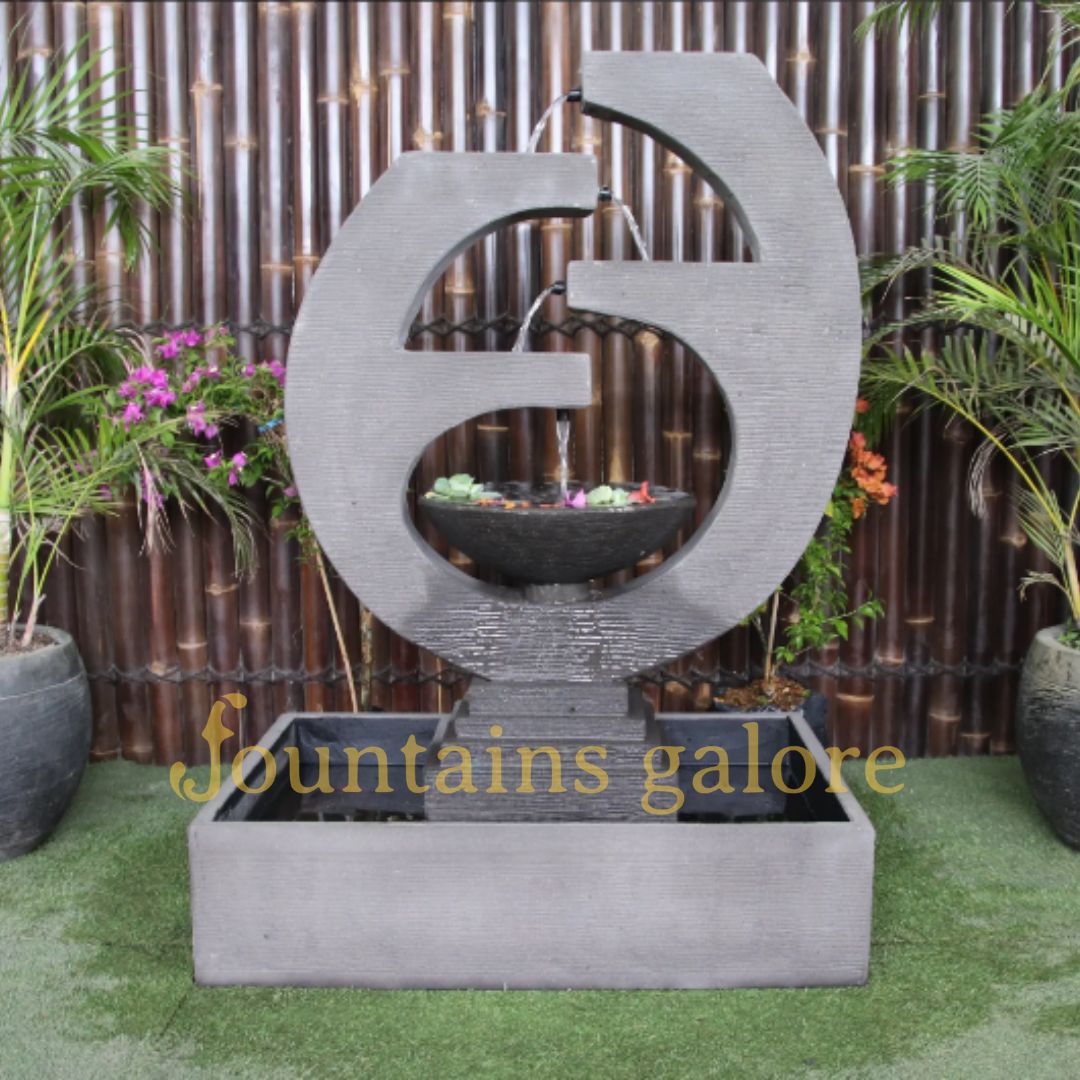 Eclipse Fountain (New) – Medium Water Feature Grey Standard (240V)
