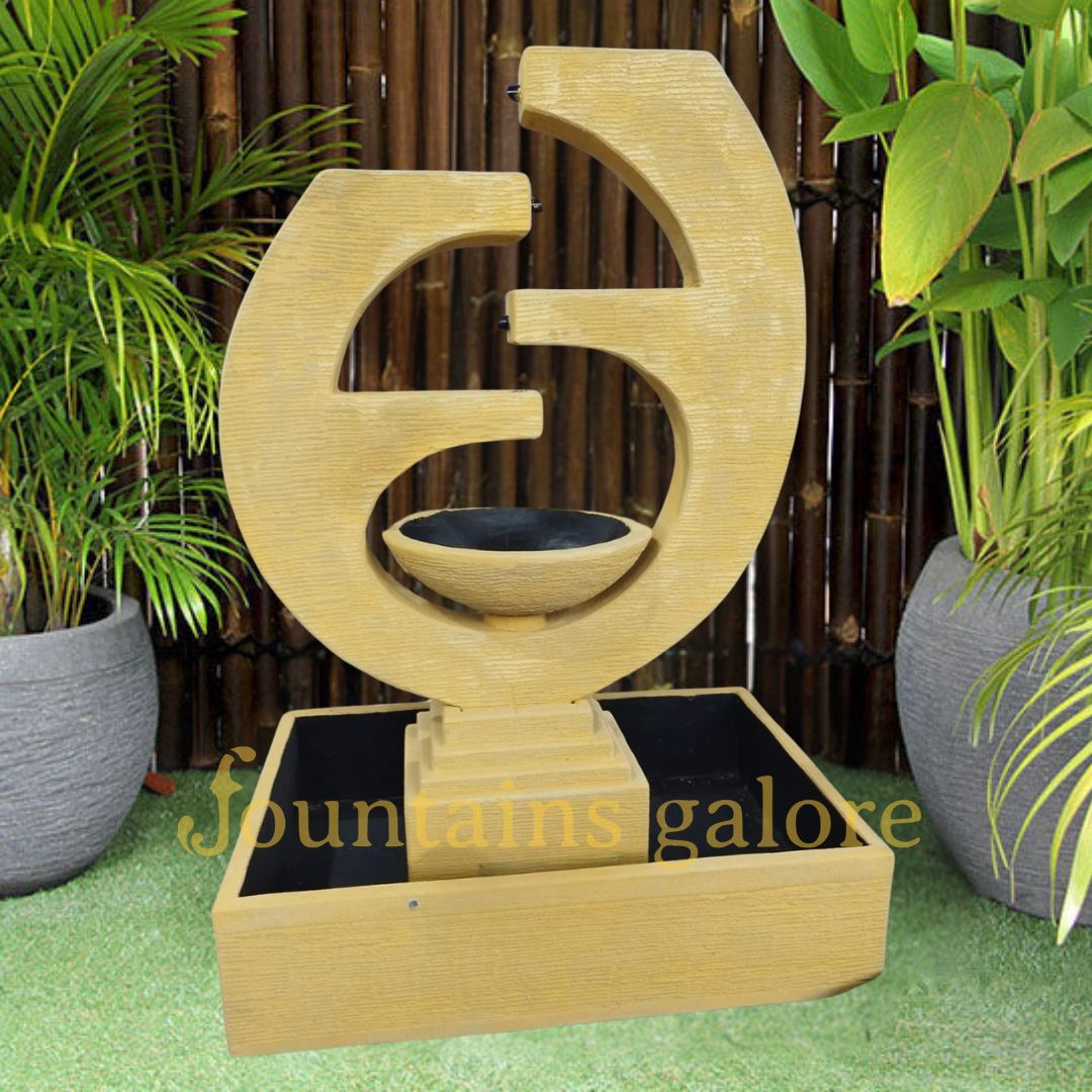 Eclipse Fountain (New) – Medium Water Feature Sandstone Standard (240V)