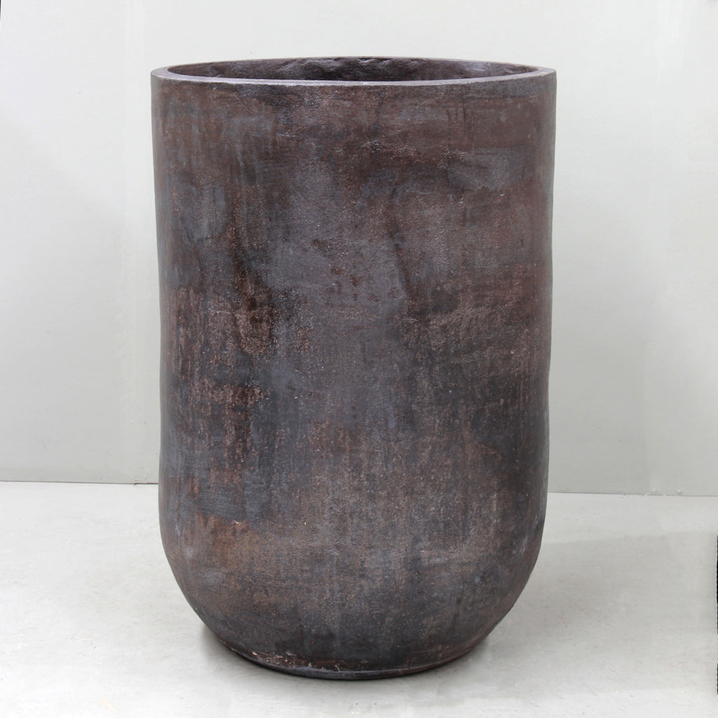 Thai Limestone Copper Tall U Pot Pot  