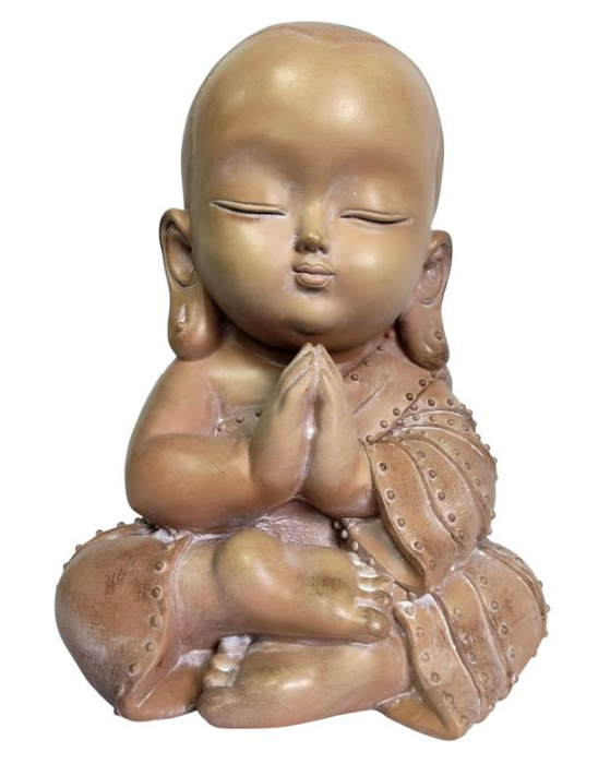 Praying Buddha Monk Statue