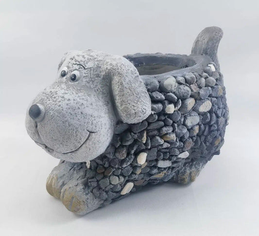 Rocky Dog Planter Pots & Planters