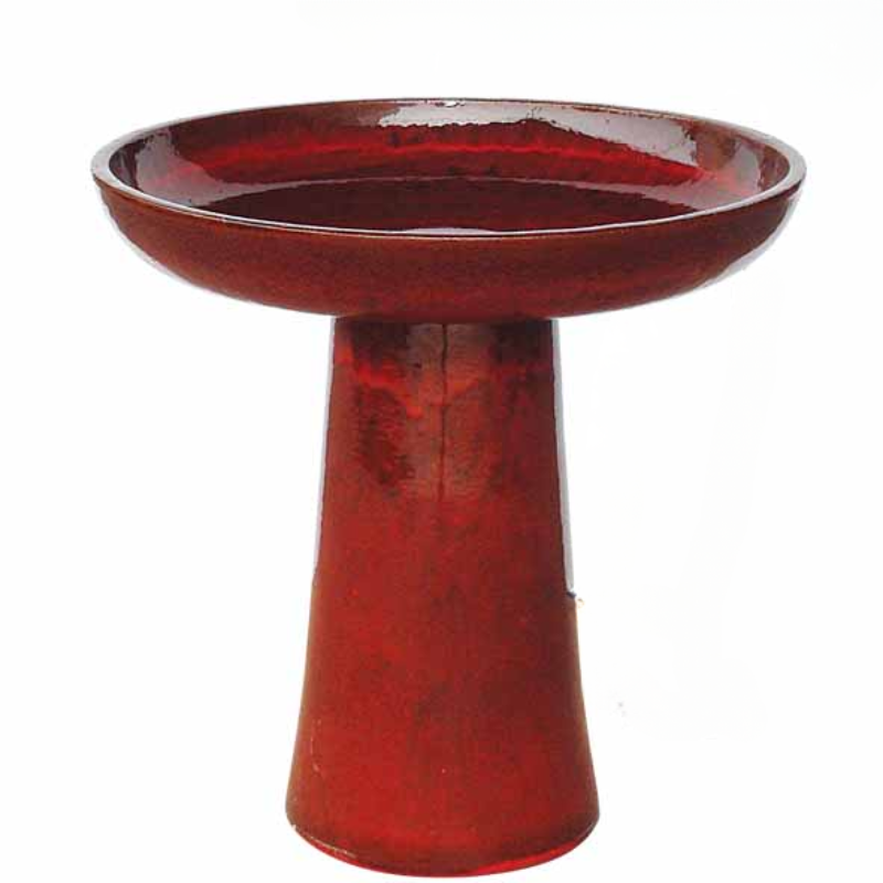 Moderno Birdbath Bird Bath Red 