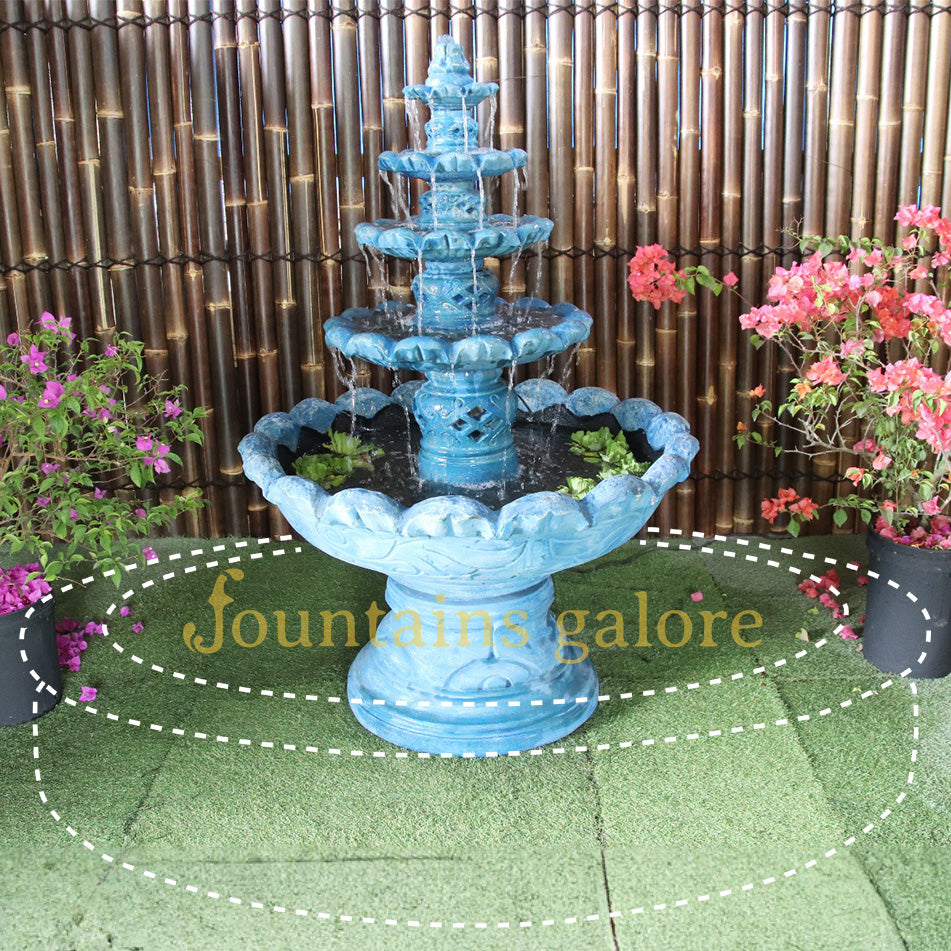 Monaco Fountain Water Feature Full Package (with Pond and Surrounds) Standard Pump