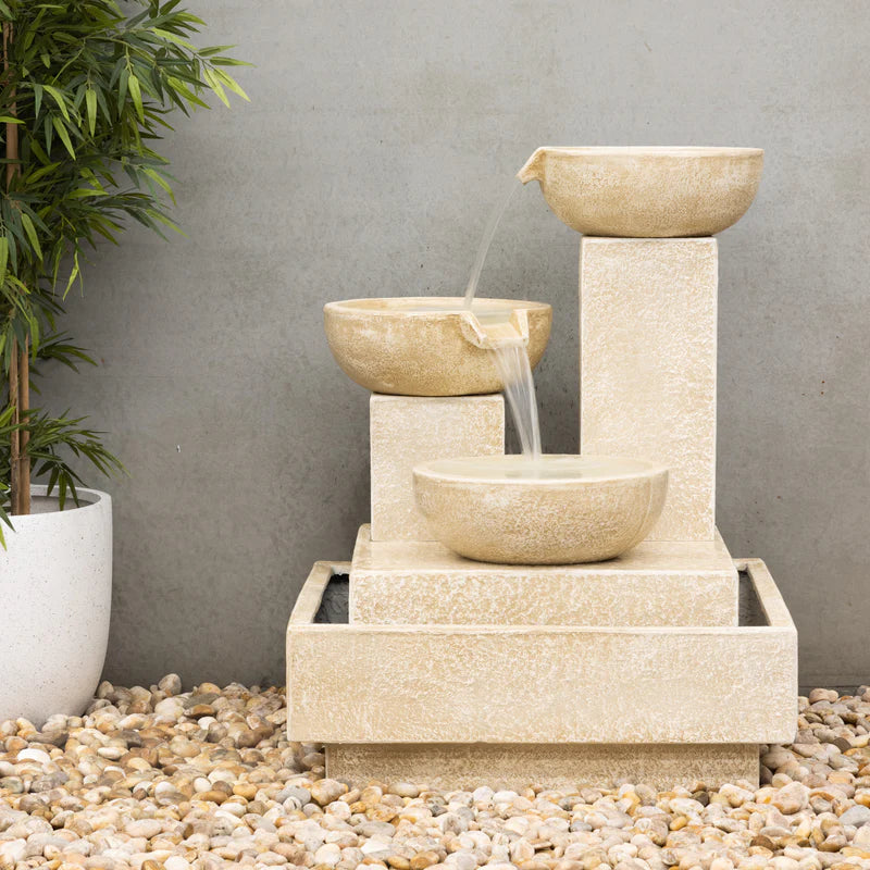Trio Cascading Fountain Water Feature  