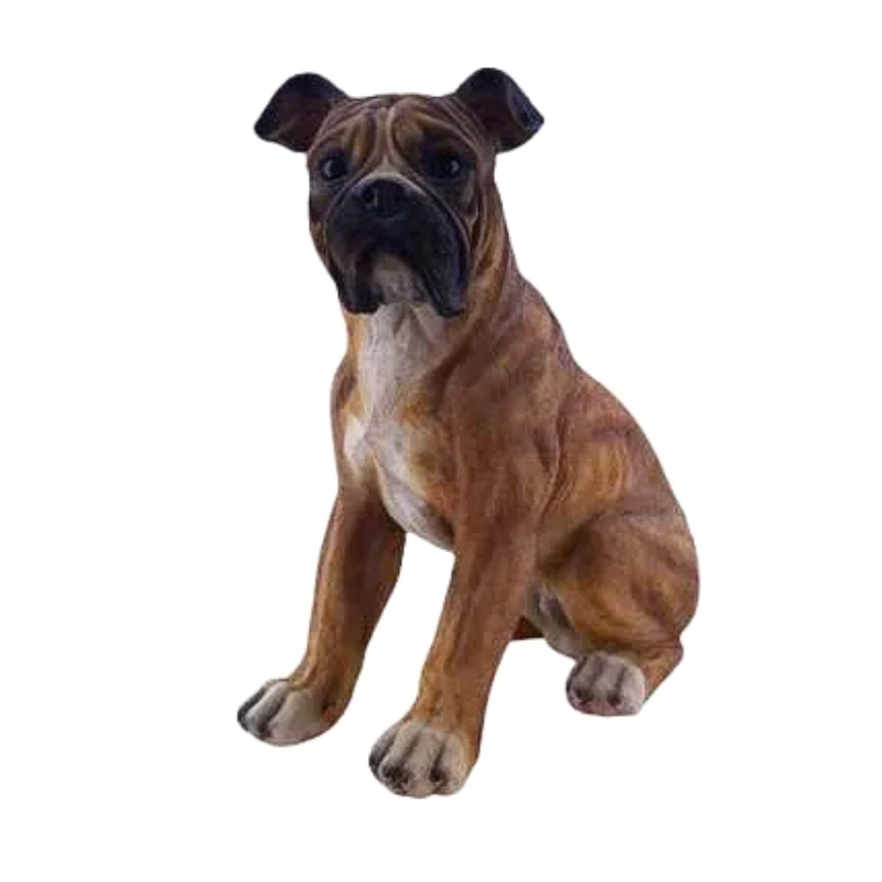 Sitting Boxer Statue Statue  