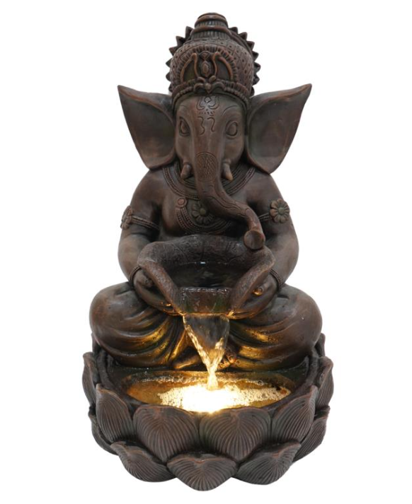Sitting Ganesh Buddha Fountain with Light Fountain