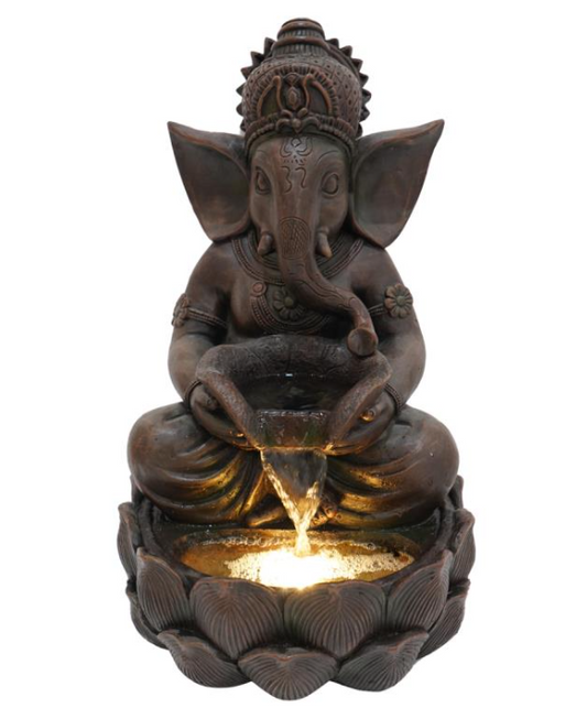 Sitting Ganesh Buddha Fountain with Light Fountain