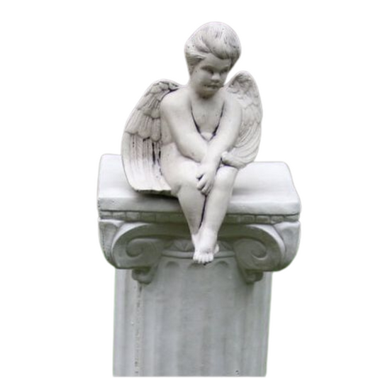 Small Angel Sitting On Ledge Statue Statue  