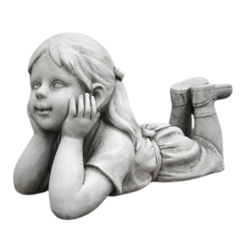 Girl Thinking Statue Statue  