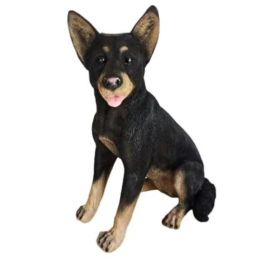 Cattle Dog Sitting Statue Statue  