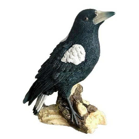 Magpie on Stump Statue Statue  