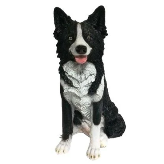 Collie Sitting Statue Statue  