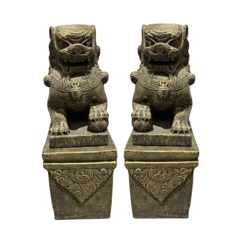 Large Foo Dogs (Pair) Statue  