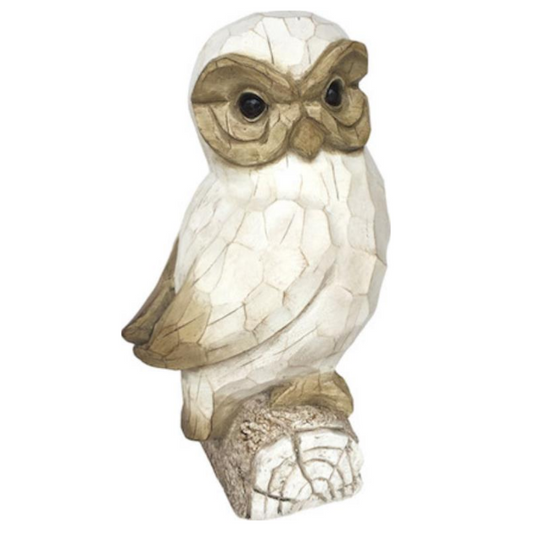 Owl on Branch Statue  