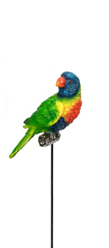 Aussie Birds on stick Statue Rainbow lorikeet 
