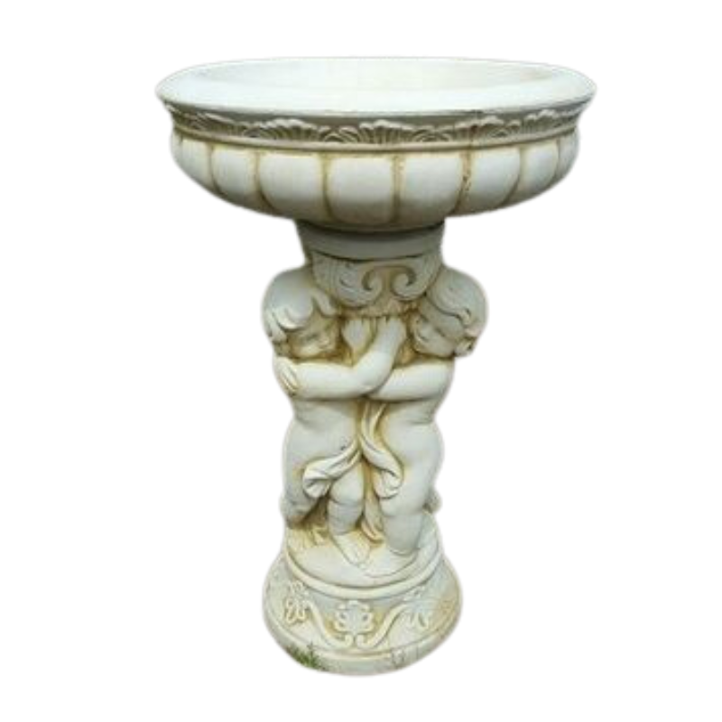 Medium 3 Cherub Bird Bath Bird Bath  