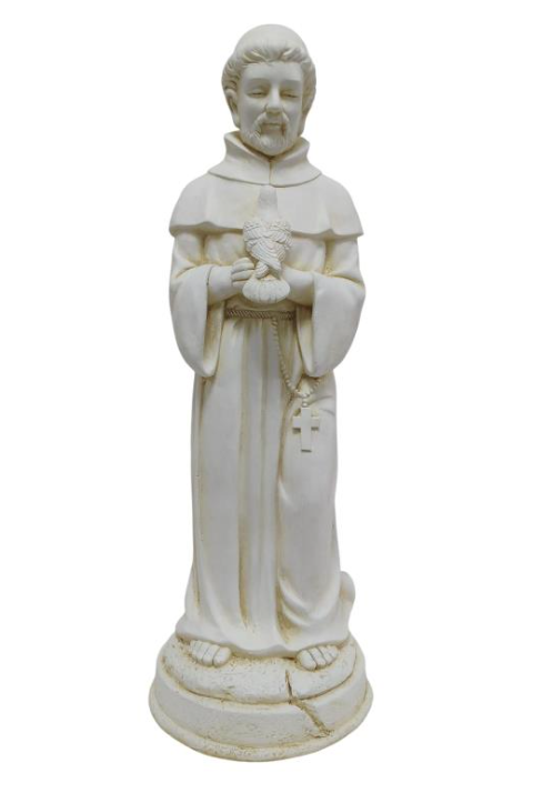 Standing Garden Monk with Bird