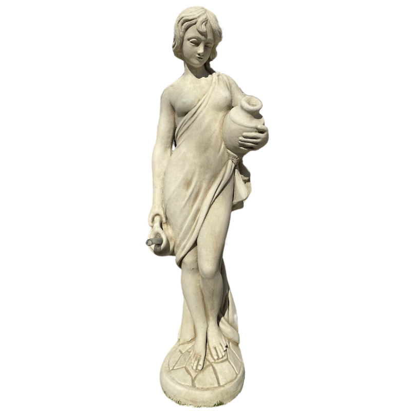 Grecian Lady with Jugs Statue Sandstone Wash 