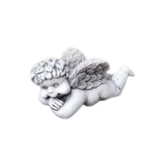 Tiny Cherub Laying Statue Statue  