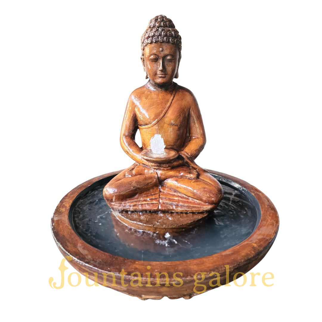 Buddha Bowl Fountain Water Feature Standard Rust