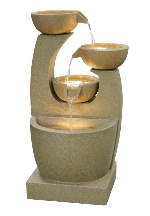 Water Feature - Lunara - PE - with lights Water Feature Fountain