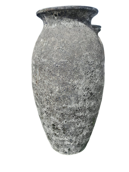 Lava Rock Tall Urn Black Urn pot