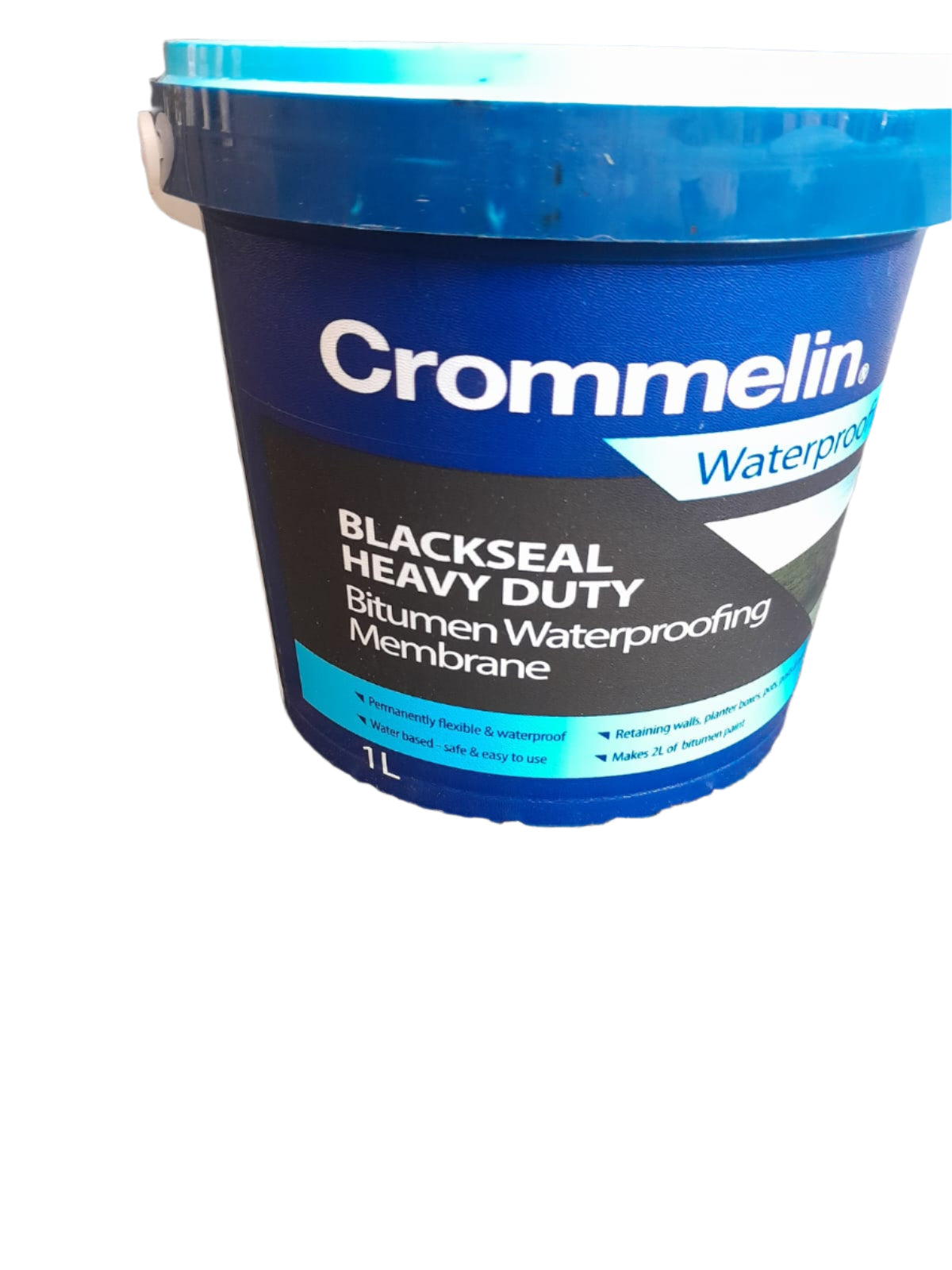 Crommelin Blackseal Heavy Duty Bitumen Waterproofing Membrane Membrane 1L